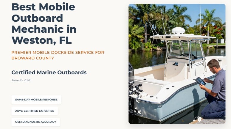 best mobile outboard mechanic weston florida