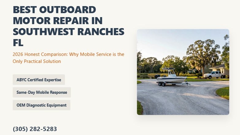 best outboard motor repair southwest ranches