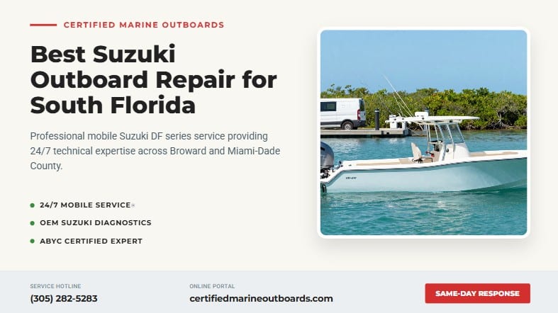 best suzuki outboard repair south florida bay fishing