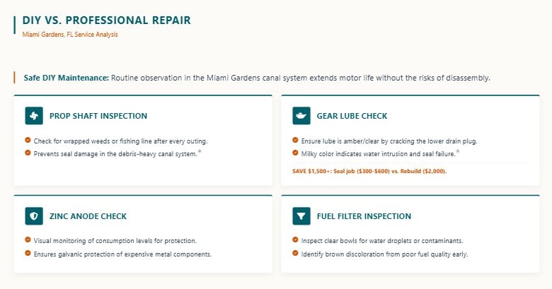 diy vs professional outboard repair miami gardens