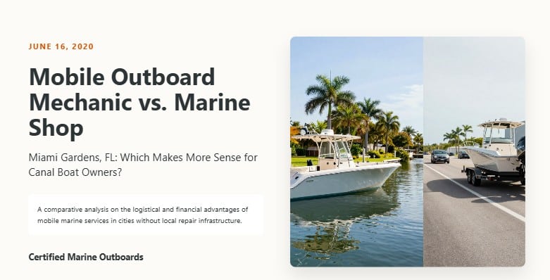 mobile vs shop outboard repair miami gardens