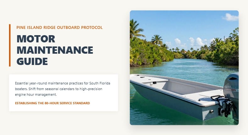 outboard maintenance calendar pine island ridge 