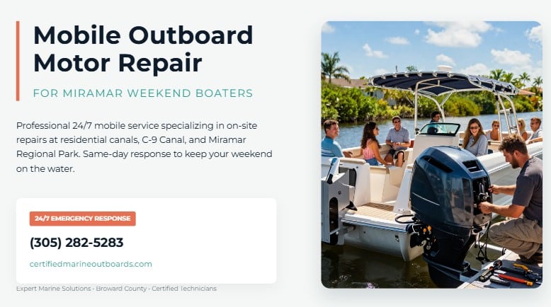best outboard repair miramar florida weekend boaters