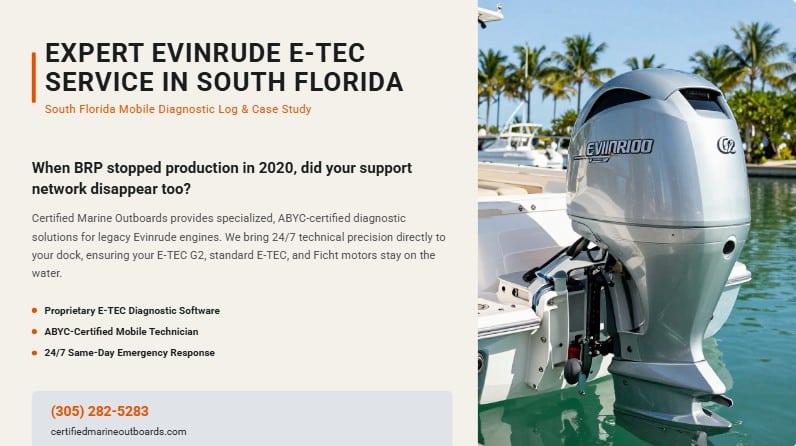 evinrude etec electrical repair case study