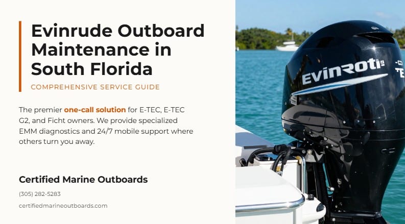 evinrude outboard maintenance calendar south florida