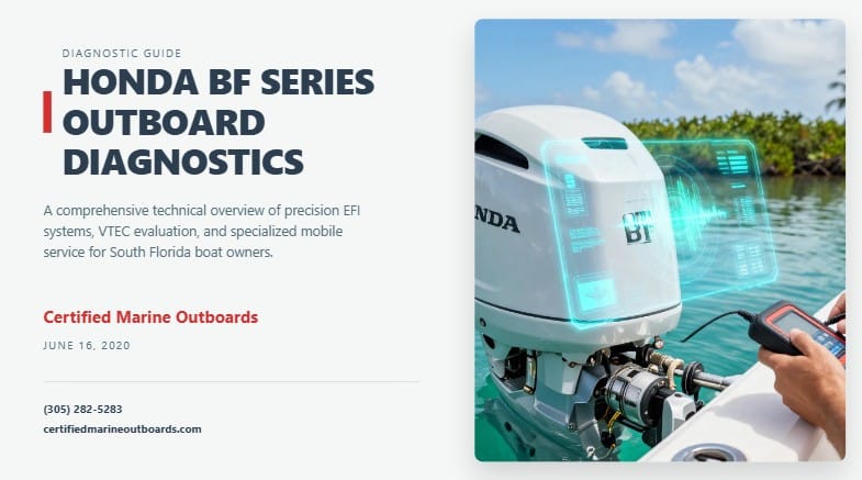 how honda outboard diagnostics work south florida